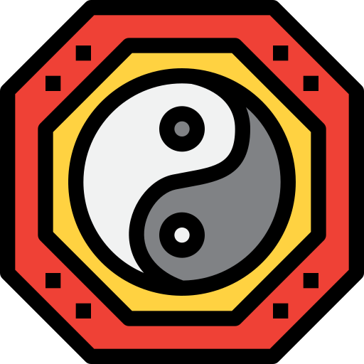 陰陽 Generic Outline Color icon