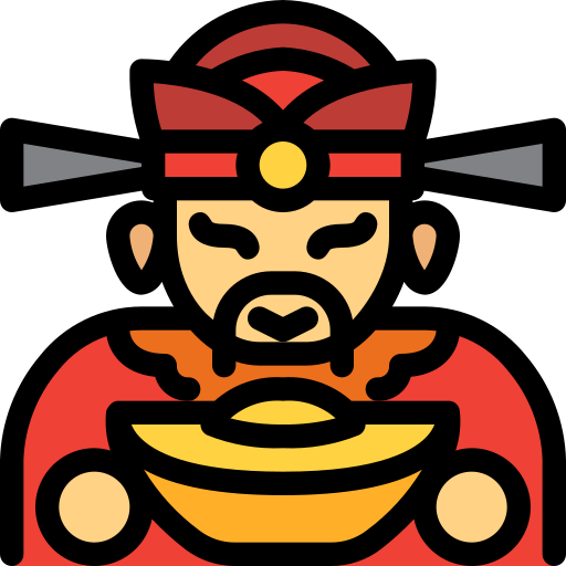 God of wealth Generic Outline Color icon
