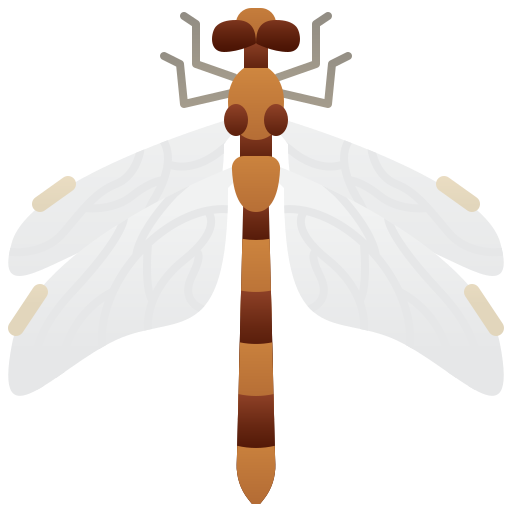 riesige libelle Amethys Design Flat icon