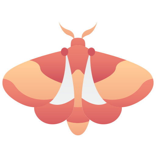 papillon de nuit Amethys Design Flat Icône