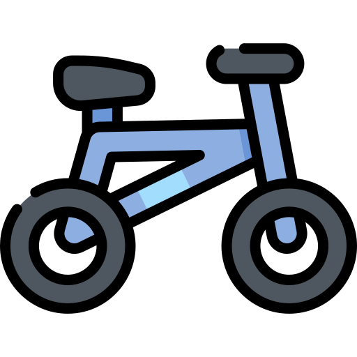 자전거 Kawaii Lineal color icon