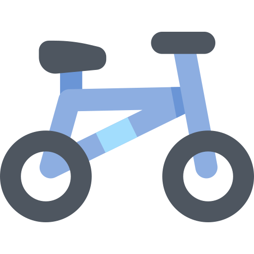 Bicicleta Kawaii Flat icono