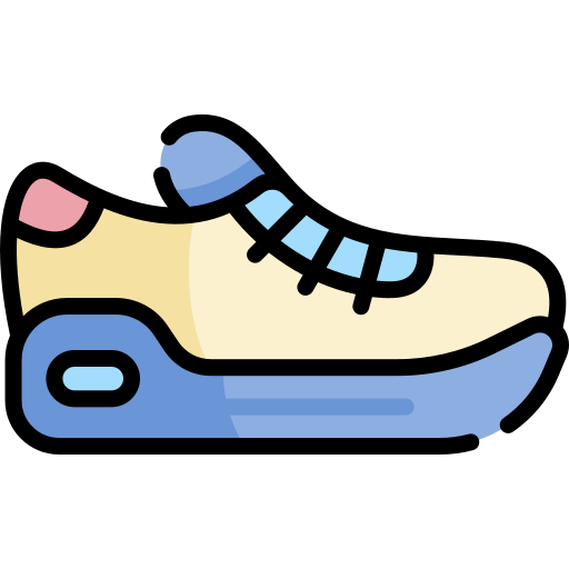 sneakers Kawaii Lineal color icoon