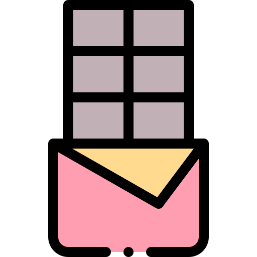 tafel schokolade Detailed Rounded Lineal color icon