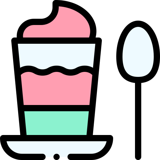 parfait Detailed Rounded Lineal color icon