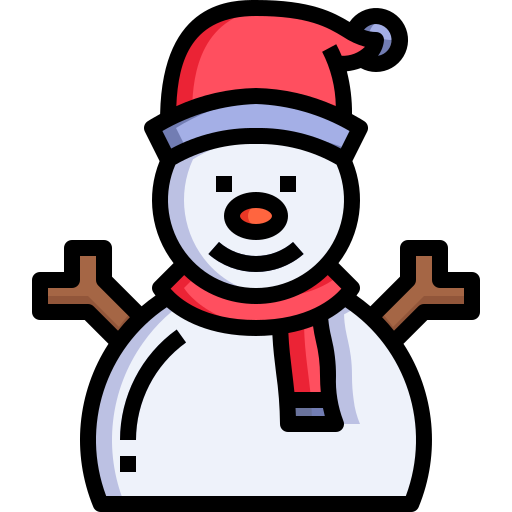 monigote de nieve Justicon Lineal Color icono
