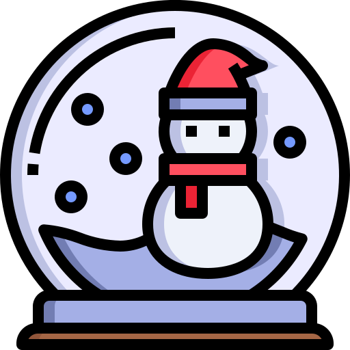 sneeuwbol Justicon Lineal Color icoon