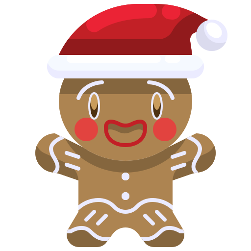 Gingerbread man Justicon Flat icon