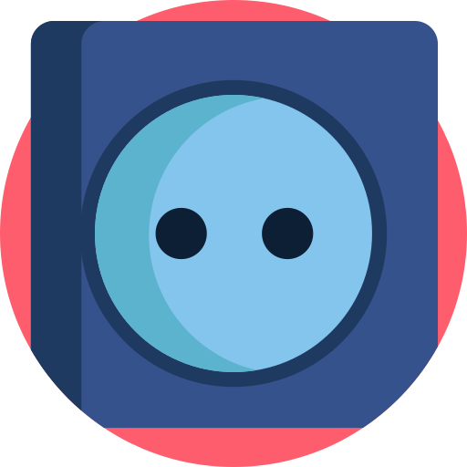 Plug in Detailed Flat Circular Flat icon