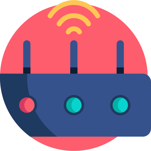 Router Detailed Flat Circular Flat icon