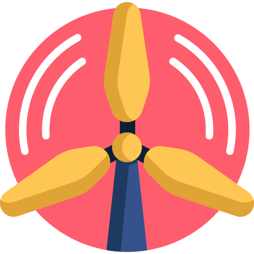 Wind energy Detailed Flat Circular Flat icon