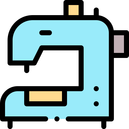 Sewing Detailed Rounded Lineal color icon