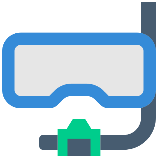 Diving mask Good Ware Flat icon
