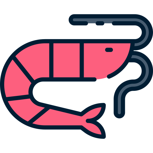 Shrimp Good Ware Lineal Color icon