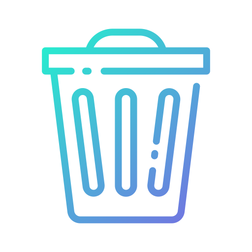 papelera de reciclaje Good Ware Gradient icono