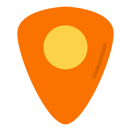 Guitar pick Good Ware Flat icon