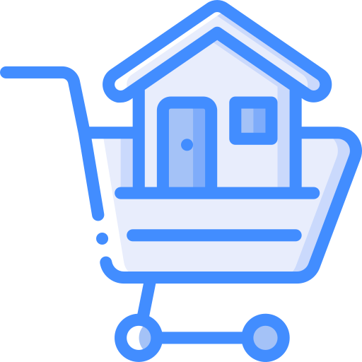 Shopping cart Basic Miscellany Blue icon
