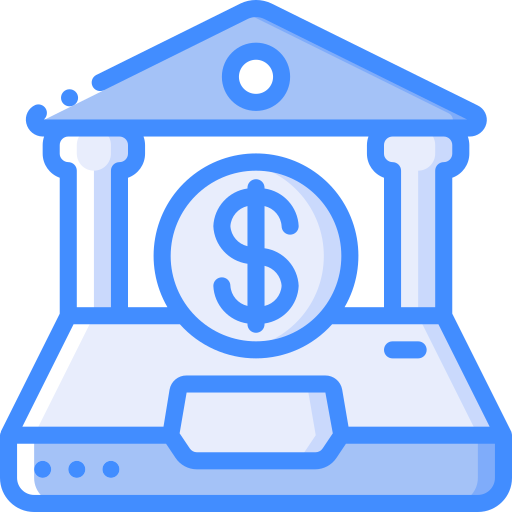 Online banking Basic Miscellany Blue icon