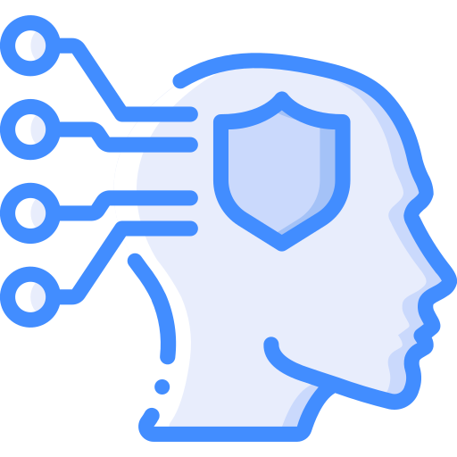 Data protection Basic Miscellany Blue icon