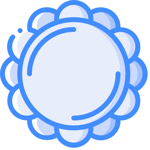 Flower Basic Miscellany Blue icon