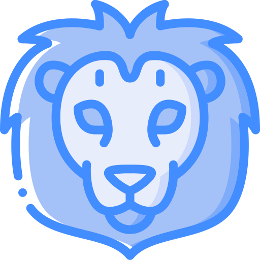 사자 Basic Miscellany Blue icon