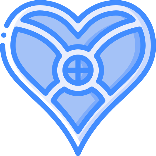 Corazón Basic Miscellany Blue icono