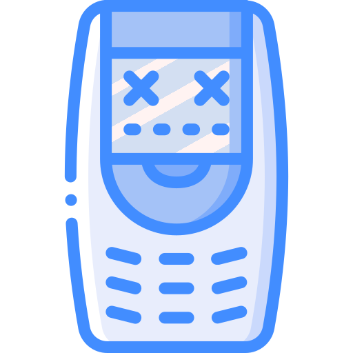 mobiltelefon Basic Miscellany Blue icon