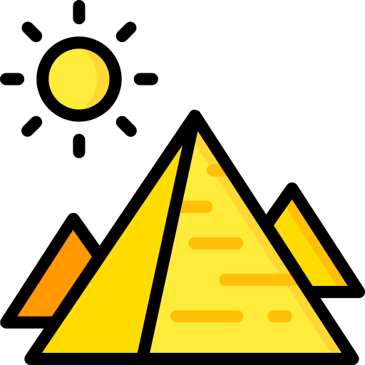 Pyramids Basic Miscellany Lineal Color icon