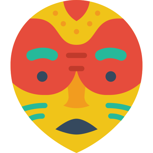 African mask Basic Miscellany Flat icon