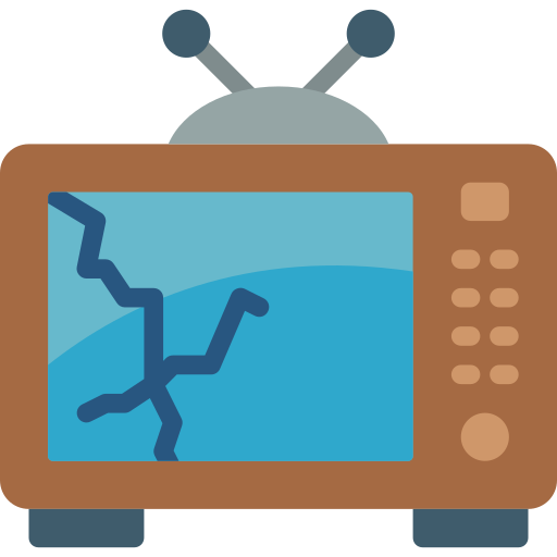 Телевидение Basic Miscellany Flat иконка