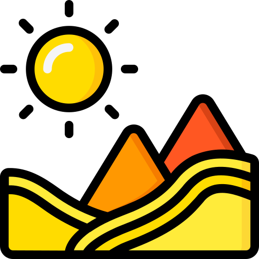 Desert Basic Miscellany Lineal Color icon