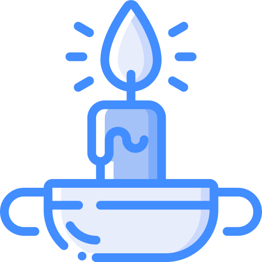 Candle Basic Miscellany Blue icon