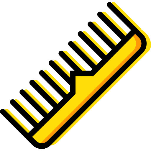 Comb Basic Miscellany Yellow icon