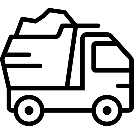 Dump truck Basic Miscellany Lineal icon
