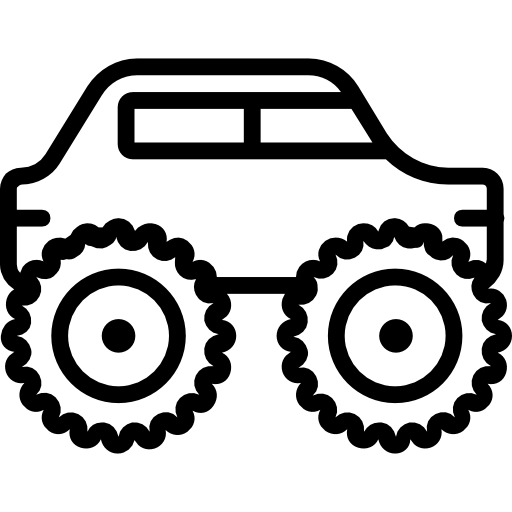 Monster truck Basic Miscellany Lineal icon