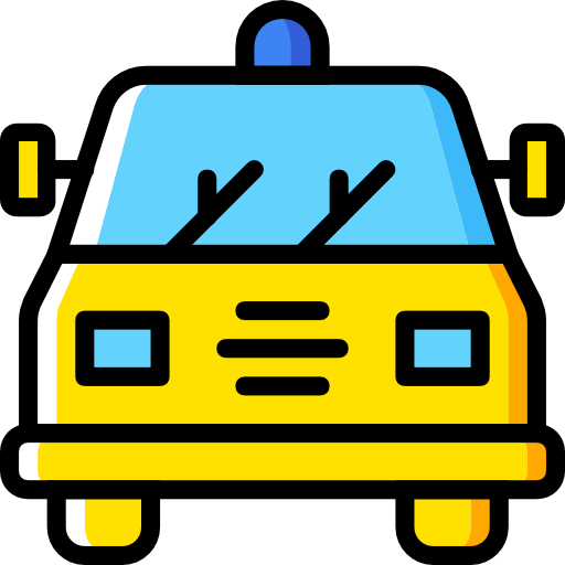 coche de policía Basic Miscellany Yellow icono