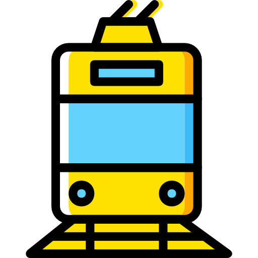 pociąg Basic Miscellany Yellow ikona