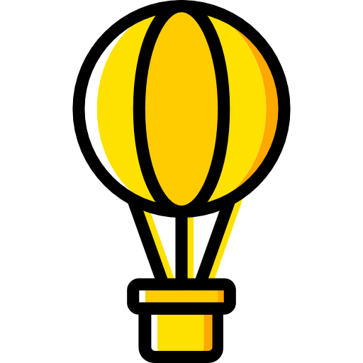 globo aerostático Basic Miscellany Yellow icono