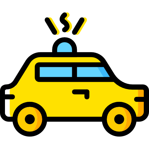auto della polizia Basic Miscellany Yellow icona