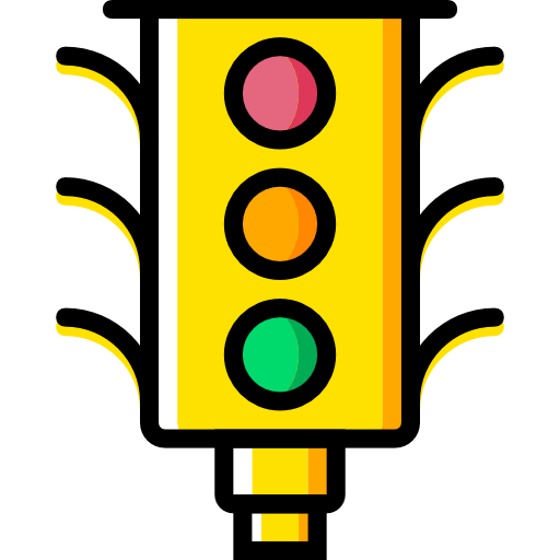 Traffic light Basic Miscellany Yellow icon