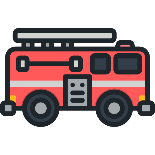 brandweerwagen Special Lineal color icoon