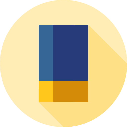 Eraser Flat Circular Flat icon