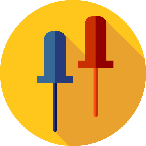 Push pin Flat Circular Flat icon