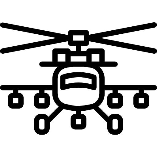 elicottero Basic Miscellany Lineal icona