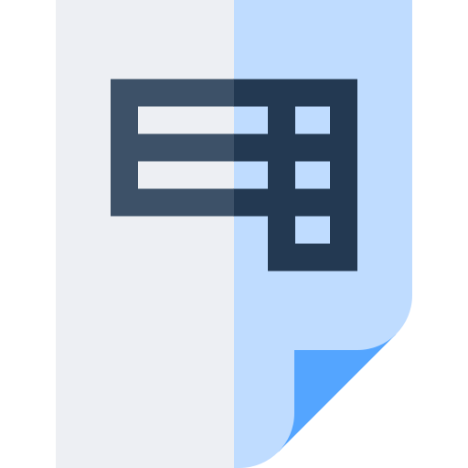 faktura Basic Straight Flat ikona