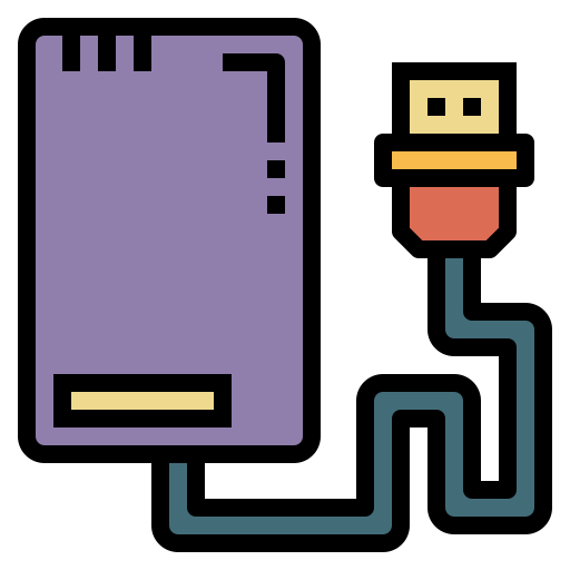ハードディスク Smalllikeart Lineal Color icon