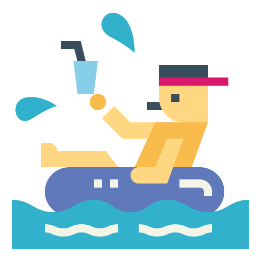 zwemfeest Smalllikeart Flat icoon