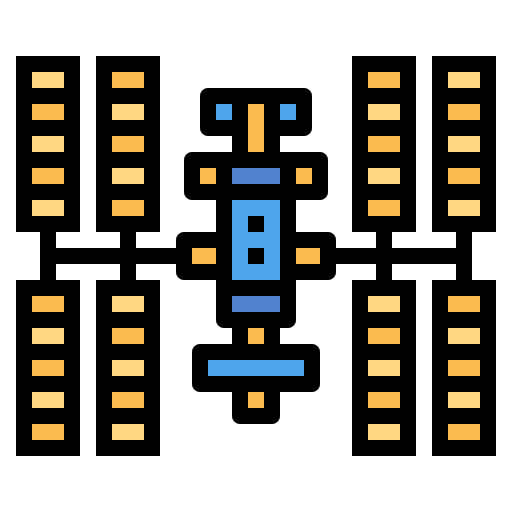 estación espacial Smalllikeart Lineal Color icono