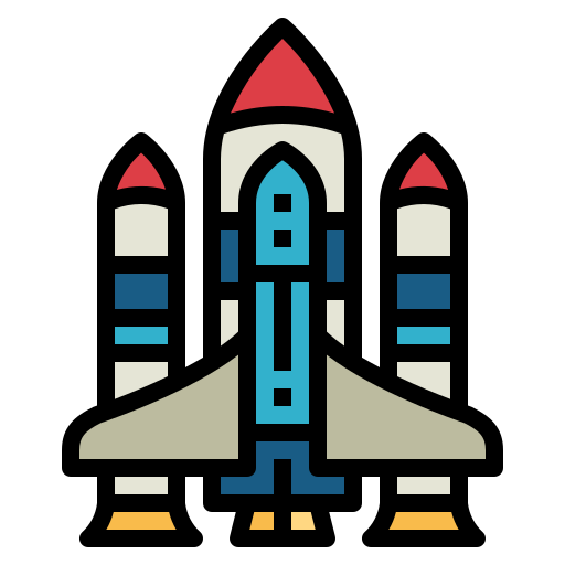 astronave Smalllikeart Lineal Color icono