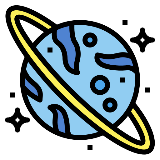 urano Smalllikeart Lineal Color icono